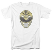 Power Rangers - Bijela Ranger maska ​​- majica kratkih rukava - X-velika