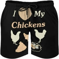 Muškarci Volim moju piletinu plivajuće prtljažnice Brze suho plivačke kratke hlače kupaći odijelo za