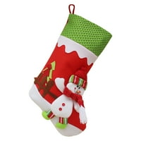 Koaiezne Božićne čarape Big Xmas Boracinske dekoracije Santa Snjegovinski jeleni Shaketing Božićni ukrasi