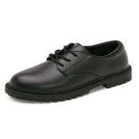 COLISHA Dječja koža kožna haljina cipela za vjenčanje Oxfords Boys Fashion Stanovi Uniforme crna, čipka