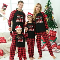 SPEM setovi Božićne pidžame Pleteni muške pidžame Velvet Family Božićni pidžami podudarajuće setove