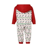 Božićna porodica koja odgovara pidžamas s kapuljačom Rodper Oneyes sakupljač sa zatvaračem Xmas Holiday