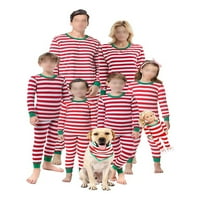 Bomotoo Žene Muška djeca Stretch noćna odjeća Crew izrez Loose Match Family Pijamas Postavite odmor