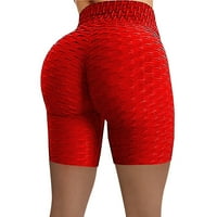 Teretne kratke hlače za žene prozračne bicikliste za žene za žene HIGH PARET Ljeto Ženski kratke hlače za trčanje crvenih s