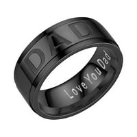 Frehsky Prstenovi dan je dan prsten legura srebrne nakit moda retro srebrna je slovo prsten šarm muški