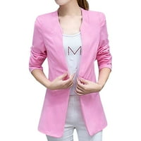 Ženske kapute Oisne odjeće Modni labavi Ležerne prilike Cosy Fall Trendovi Kaputi Pink S-6XL