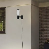 FSLiving White PMMA-ova zidna svjetiljka s automatskim tajmerom IP sa VODO otporna na utičnicu Terasa