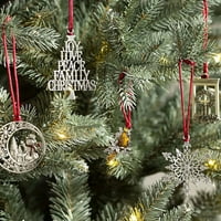 Anna božićno drvce viseći privjesak Čvrsti pewter metalni Xmas ukrasi ukrasa