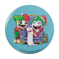 Harley Quinn i Joker Naughty List Pinback PIN
