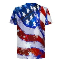 Muška majica Pejock 4. jula Američka zastava Štampaj majica Crewneck Pamuk Tee 3D pivo neodređeno Ispis