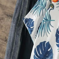 Košulje za muškarce vrhove cvjetnih košulja pamučno dugme dole tropske majice na plaži sa džepom