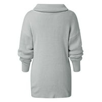 Pergaug džemperi za žene Žene Solid Ležerne prilike O-izrez Pleteni džemper pleteno džemper TOP TURTLENECK