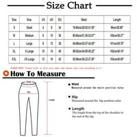 Cacommmark pi ženske hlače plus veličina dukseva za čišćenje džepova elastična srednja struka pantalone labave labave