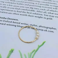 Baccoc dodaci postavlja zlatne prstenove za slaganje za žene prstenovi poklon prstenje zvona zlato
