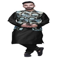 Atasi indijski mens kurta churidar pidžama jakna postavljena čvrsto etničko trošenje za muškarce
