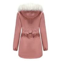 Zimski kaputi za žene tople dukseve Turtleneck jakna Slim Winter Parkas Outwear Pink 3xl