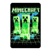 Digitalni ispis Minecraft Creepers bacaju pokrivač