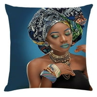 Verpetridure Afrički ženski jastučnice Početna Dekor Jastučnica H Početna Dekor Jastuk Cover Afrički