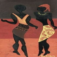 Afrička figura i poster Print Sabira Manek