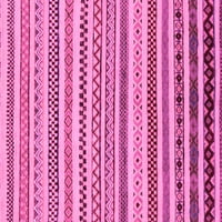 Ahgly Company Indoreni pravokutnik Sažetak ružičaste moderne prostirke, 7 '10'