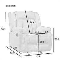 & Vico Sofa stolica podesiva kauč na razvlačenje sa debelim sjedalom sa USB-om, dnevna soba stolica