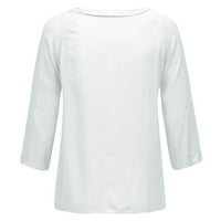 Corashan majice za žene Ženske ležerne vrhove Žene Ljeto Ležerne prilike sa punim bojama LongSleeve