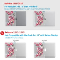 MacBook Pro CASE - M A A A A1708, tvrda kućište s poklopcem tastature za Apple Mac Pro Touch bar, leptir,