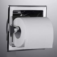 -Polirani hromirani ugradni toaletni papir za kupatilo Zidni nosač ugradni WC Držač za valjanje papira uključuje stražnji nosač za ugradnju