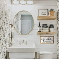 Poljoprivredno kupatilo - Moderni rustikalni zbirni ukras na zidu - nabavite goli osim ako samo posjetite