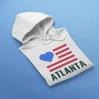 Atlanta Crvene linije i srčani duksevi muškarci -Image by Shutterstock, muški medij