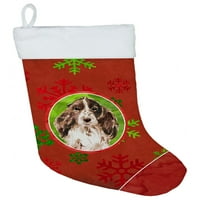 Caroline's blago snijeg pahula čokolade parti koker španijel višebojna božićna čarapa, sa mekom antilop