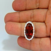 Certificirani 1098ct Natural Mandarini Citirne Diamond Ring 14kt