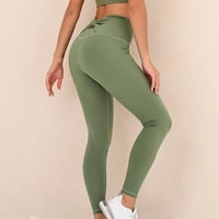 Ženska hlače Prodaja čistog boja za podizanje čistog boja Sportski fitnes teren visoki struk joga hlače