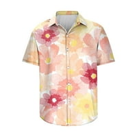 Polo majice za muškarce polo majice za muškarce muške ne-pozicioniranje tiska Havajska majica casual