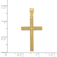 Jewels 14k Yellow Gold Diamond -Ct Latinski križni privjesak