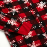 Božićna dječaka 'Family PJ's Božić jedna pidžama - Fleece Onesie - Zip-up kombinezon