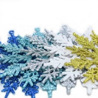 DIY Artificial Glitter Snowflake viseći ukrase Xmas Decor Tree Decor