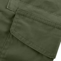Ljetne cašice sa džepovima Roll up useljene sportove solidne boje Ženske kratke hlače Army Green 2XL