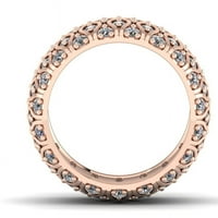 3.00ct okrugli rez prirodni dijamantski dame široki 5row godišnjica vjenčanje vječnoj prsten za vezanje