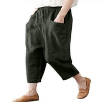 Žene visokog struka Osnovne hlače Capris Pantalon široke noge pantalone