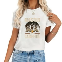 Cool Campfire Dizajn za žene Kamp prikolice Cam Modni ljetni vrhovi za žene sa elegantnom grafikom
