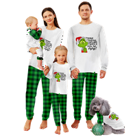 Muški božićni pidžami Organska pamučna noćna odjeća Porodični božićni flanelski pidžami za odrasle i