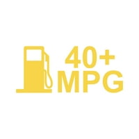 MPG naljepnica naljepnica Die Cut - samoljepljivi vinil - Vremenska zaštitna - izrađena u SAD - Mnogo boja i veličina - JDM Euro hibridna kilometraža četrdeset milja po galonu