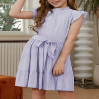 Alvaq izdvojene djevojke elegantne haljine sa remenom 4- godine