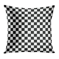Checkered crno-bijeli šahovski tablica uzorak apstraktna ploča Provjerite check checker jastuk jastuk