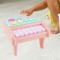 Glazbena glazbena glazbena glagonska klavirka Prijenosni senzorni igrački rođendan poklon muzički instrument igračke W SVJETLO Zvuči za djecu 1- novorođenčad ružičaste