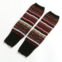 Dyfzdhu Ženska noga Retro Etničko stil Casual Jesen Zimska boja Pletena boja odgovara čarapama