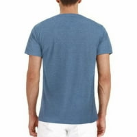 Muški okrugli izrez PATCH Džepni kratki rukav majica Ljetna Ležerna majica s polovinom rukom Majica