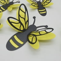 Xiuh 3D pčele naljepnice pčelinje rekordne naljepnice za uklanjanje muralnih naljepnica za medene pčele