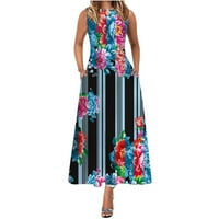 Ljetne haljine plus veličina Ljetne haljine pokušajte prije nego što kupujete ženske haljine Halter Maxi haljina haljina za plažu jeftino